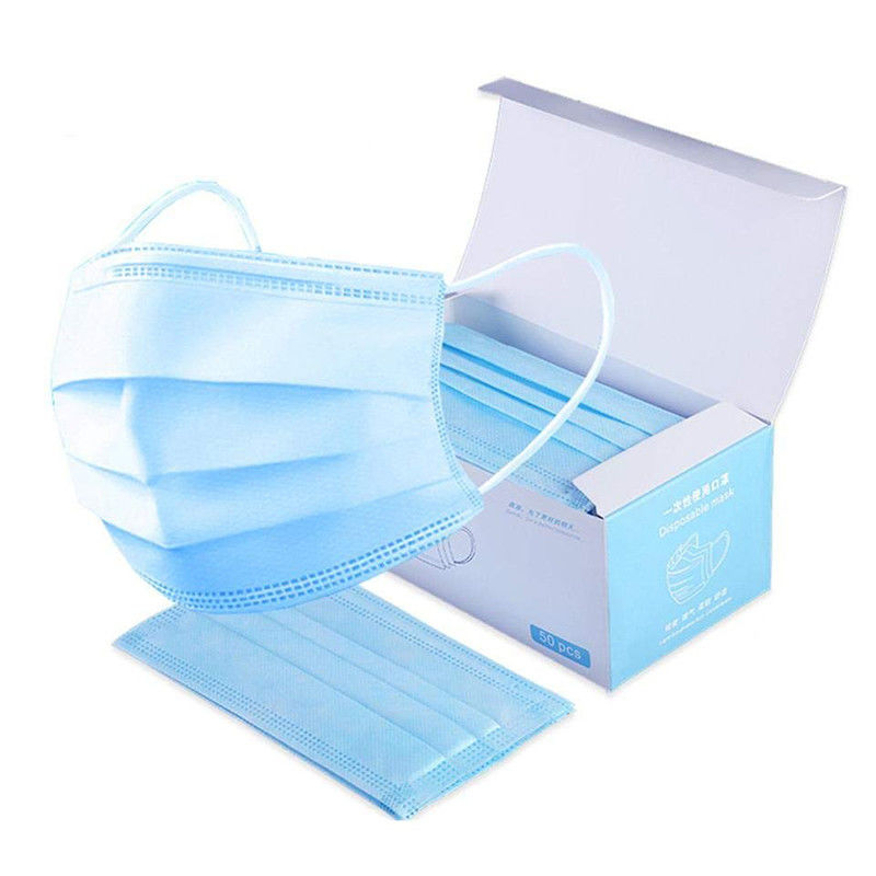 Da camada anti 17.5cm*9.5cm tamanho bacteriano da única do uso máscara descartável cirúrgica