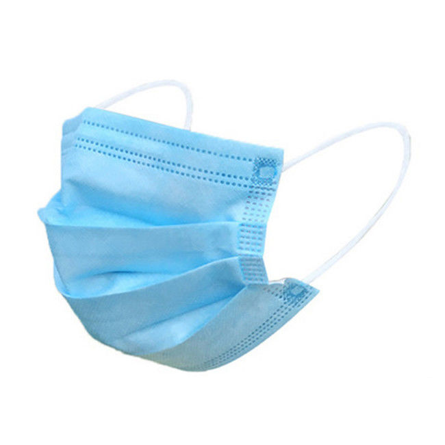Earloop civil máscara protetora não tecida descartável de 3 dobras/máscara azul descartável anti vírus