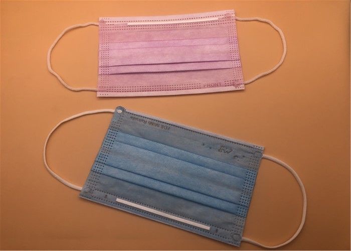 máscara 3Ply descartável respirável branca com o laço em Spunlace/Spunbond