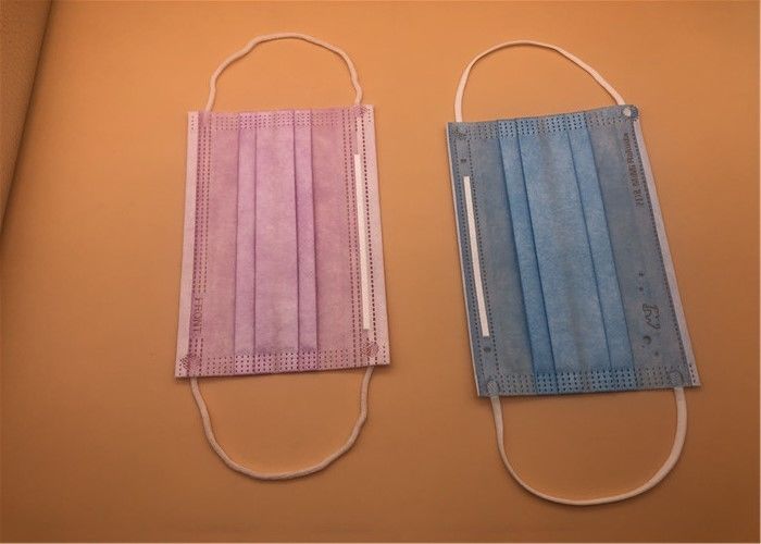 máscara 3Ply descartável respirável branca com o laço em Spunlace/Spunbond