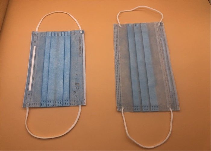 máscara 3Ply descartável respirável branca com o laço em Spunlace/Spunbond